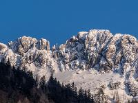 Zerklüftete Kampenwand Westflanke im Abendlicht